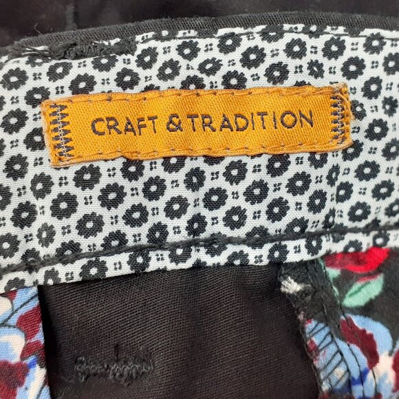 Across the Pond Signature Chino Pant Mens 38x30 Slim Fit Stretch Black NWT New - Picture 11 of 13